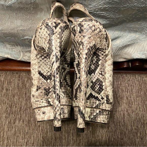 BRIAN ATWOOD Platform Heels PYTHON / SNAKESKIN - Sz 9 (EU 40) EXCELLENT! - Picture 9 of 16
